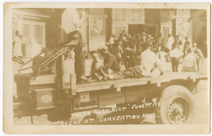 Scene at Convention Hall (Tulsa Race Riot June 1st 1921)