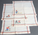 Woven napkins, African-American theme