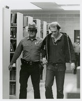 Black student solidarity protest in Wilbur Cross Library