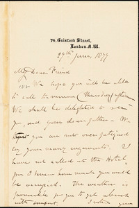 Letter from Mary Anne Estlin, [Bristol, England], to Francis Jackson Garrison, 1877 June 28