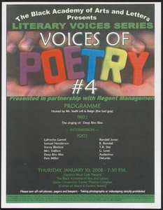 Program: Voices of Poetry #4