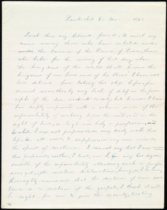 Letter from Elizabeth Buffum Chace, Pawtucket, [RI], to Maria Weston Chapman, 3 mo[nth] 1840