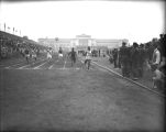 Sprinter Ralph Metcalfe at NCAA championships at Soldier Field, 1933