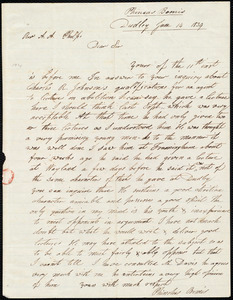 Letter from Phineas Bemis, Dudley, to Amos Augustus Phelps, June 14 1839