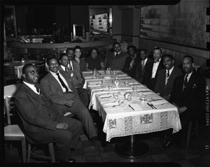 Progressive Life Insurance Co. luncheon [ca. 1950s : cellulose acetate photonegative]