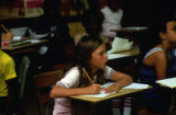 Children studying in class