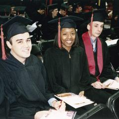 Students at 2005 graduation