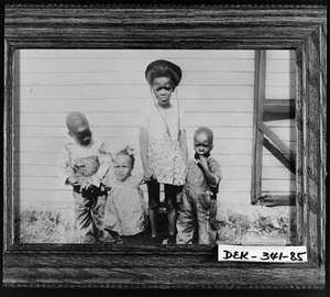 Photograph of Woods children, Lithonia, DeKalb County, Georgia, 1945