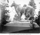 Sculpture of cowboy and horse, Lewis and Clark Exposition, Portland, Oregon, 1905