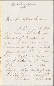 Thumbnail for Letter from Mrs. Mary Stearns, Medford, [Massachusetts], to William Lloyd Garrison and Helen Eliza Garrison, 1863 March 4th