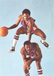 Mel Davis and Bill Meggett Harlem Globetrotters Card