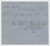 Receipt for payment from John Cocke to B. Gulley and Company, January 23, 1857