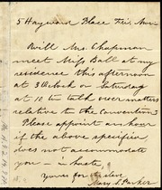 Letter to Maria Weston Chapman] [manuscript