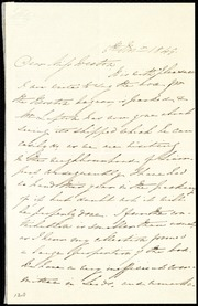 Letter to] Dear Miss Weston [manuscript