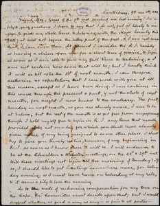 Letter from Charles Calistus Burleigh, Canterbury, [Connecticut], to Samuel May, 1850 [September] 11th