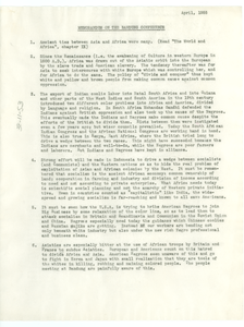 Memorandum on the Bandung conference