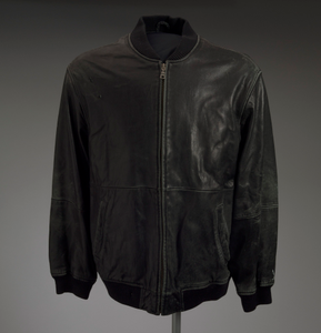 Black leather jacket worn by Gil Scott-Heron