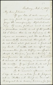 Letter to] My dear Johnson [manuscript