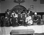 Group in a church, Los Angeles, 1964