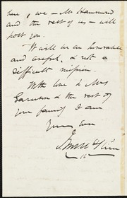 Letter to] My dear Garrison [manuscript