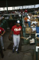 Bo Jackson entering Rickwood Field before a game between the Memphis Chicks and Birmingham Barons in Birmingham, Alabama.