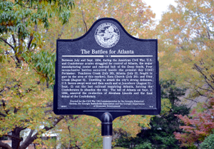 Thumbnail for The Battles for Atlanta historical marker