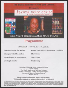 Program: Literary Voice Series