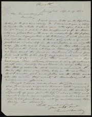 Letter to] Dear sir [manuscript