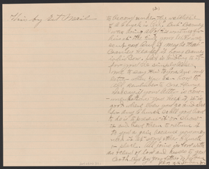 Letter written by Nelson Jordan Jr. and Nelson Jordan to Julia Womack