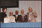 [NAACP Freedom Fund dinner, Detroit, Michigan, 1991. Rosa Parks pictured with Judge Damon Keith, Mayor Coleman Young, and Douglas Wilder]