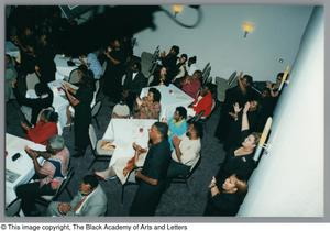 Photograph of a crowd of Tribute attendees