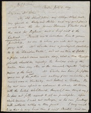 Letter to] My dear Mr. Estlin [manuscript