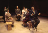 Ensemble in a scene from the play Rosa Parks and the Montgomery bus boycott