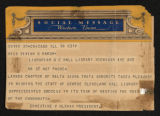 Telegram to Vivian Harsh