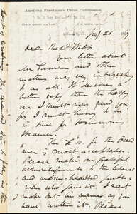 Letter from James Miller M'Kim, [New York, N.Y.], to Richard Davis Webb, July 26 1869