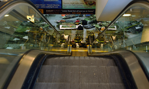 At the New Orleans Louis Armstrong International Airport (MSY) a medical clinic and sanctuary for those who have endured the hardships and suffering caused by hurricane Katrina is setup on the first level of the airport structure by medical and military personnel for general treatment and minor surgery