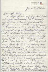 Letter from Ed LeBoeuf to Anna D. Kelly, June 8, 1982