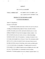 The impact of the freshmen academy on student performance, 2006