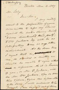 Letter from Amos Augustus Phelps, Boston, to Ellis Gray Loring, Mar. 2, 1839