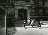 Students in front of North Division High School