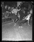 Thumbnail for Crowd watching a couple dance in Jitterbug Dance contest Los Angeles, Calif., 1939