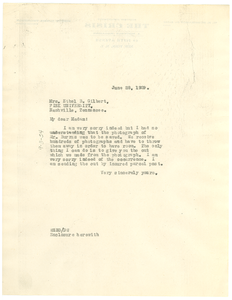 Letter from W. E. B. Du Bois to Fisk University