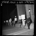 NAACP members picketing city hall in protest over city hiring practices Pasadena, Calif., 1967