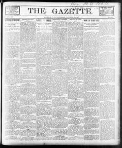 The Gazette. (Raleigh, N.C.), Vol. 9, No. 35, Ed. 1 Saturday, October 16, 1897