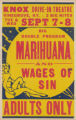 Knox Drive-In Theaters feature film, Marihuana and Wages of Sin