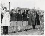 Review girl cadets at Dunbar High School