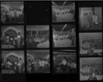 Set of negatives by Clinton Wright including C.E.P. graduating class, dealers class graduation, Charles Smith at Showboat (luncheon), and graduates with Leon Smith at Frontier, 1971