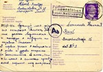 Postcard from Prisoner in Neuruppin, Germany Slave Labor Camp