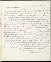 Letter to] Dear Mrs. Chapman [manuscript