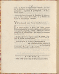 Décrets de la Convention nationale, des 16 Pluviôse et 6 Germinal, an second de la république françoise, une et indivisible: 10, Qui abolit l'esclavage des Negres dans les colonies: 20, Portant que les fonctions d'arbitres ne peuvent être remplies que par des citoyens munis d'un certificat de civisme